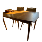 Vintage Eettafel Tafel Jaren 60 Teak Uitschuiftafel thumbnail 1