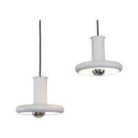 Prachtig Paar Puur Witte Hans Due Lampen - Model Optima - Nordic Design| Lampje Uit De Jaren 70 |