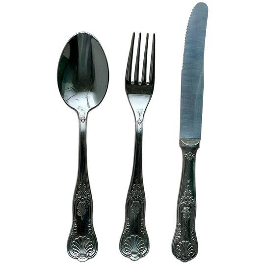 Vintage Silver Cutlery Sets With Shell Handles 1