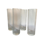 4X Longdrinkglas Met Swirl Patroon thumbnail 1