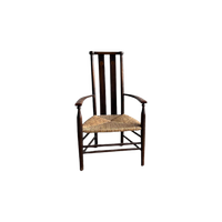 Vintage Arts And Crafts Chair With Rush Seat