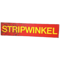 Vintage Reclamebord Van Een Stripwinkel