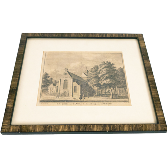 St. Janskerk En De Hoofdwacht - 1750 - Gravure Door Hendrik Spilman Uit 1744, Naar Jan De Beijer. 1