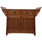 Oosterse Vintage Kast Vintage Dressoir Japandi Wandkast thumbnail 1