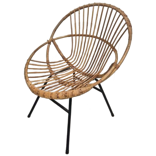 Rohe Noordwolde Rotan Vintage Stoel 1