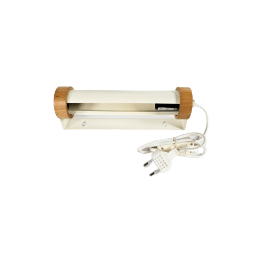 Dutch Design - Bedlampje - Metaal - Hout - Crème - 90's 1