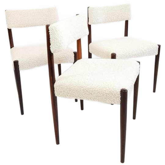 3 Vintage Bovenkamp? Stoelen Teddy Palissander Eetkamerstoel 1