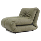 Pagru Leather Lounge Chair Claudio Vagnoni 1P Italy 1971 thumbnail 1