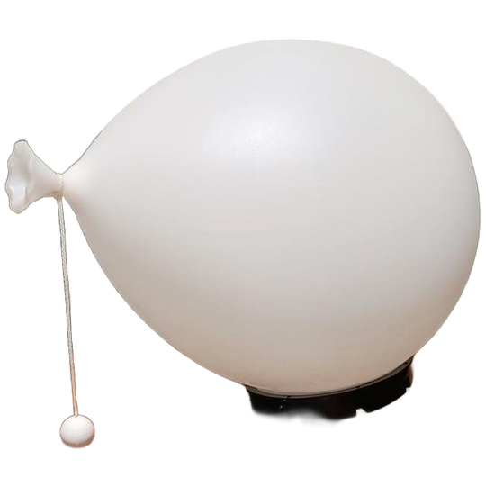 Vintage Design Ballonlamp, Yves Christin Voor Bilumen, Wit 1