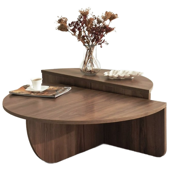 Evila | Originals 2x Podium Salontafel Walnootbruin 1