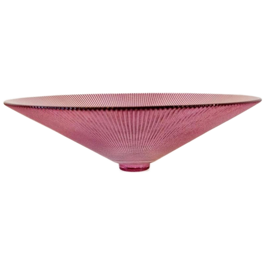 Vintage Persglas Schaal Paarse Glazen Schaal 1
