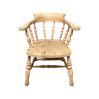 Lichte Engelse Beukenhouten Captain Chair thumbnail 1