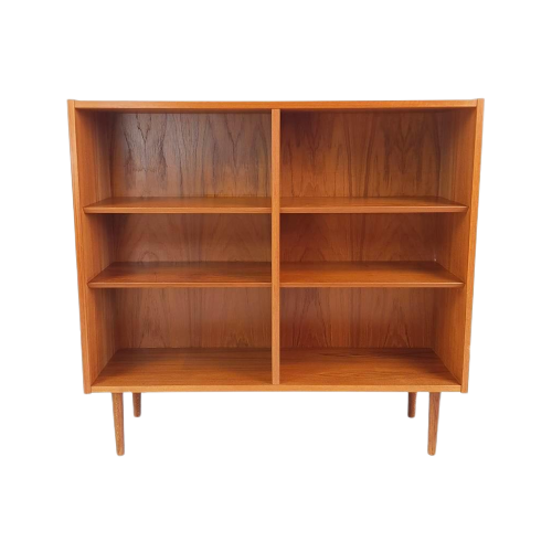 Vintage Deense Hundevad Boekenkast | Vakken | Teak Wandkast