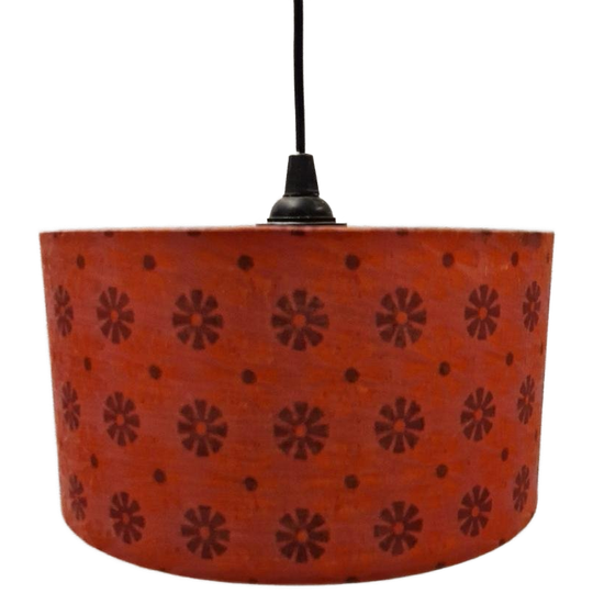 Vintage Hanglamp Jaren 70 Oranje Hanglamp Retro Lamp 1