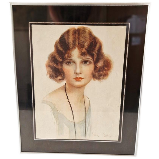 Antieke Poster 1924 Lijst Schilderij Jaren 20 Artdeco 1