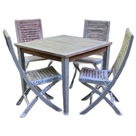 Design Folding Boat Set Teak (5) 1