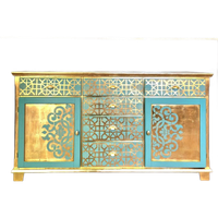 Oosterse Stijl Dressoir/ Kast In Goud En Turquoise