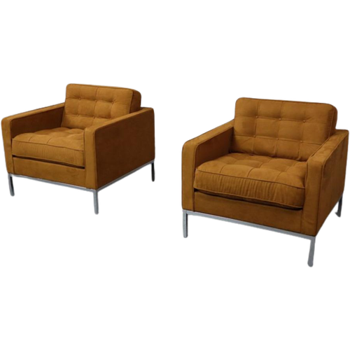 Pair Of Florence Knoll Lounge Chairs For Knoll International