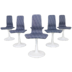 6x Vintage Eetkamerstoel Tulpvoet Tulip Chair 1970 thumbnail 1