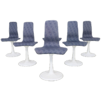 6x Vintage Eetkamerstoel Tulpvoet Tulip Chair 1970
