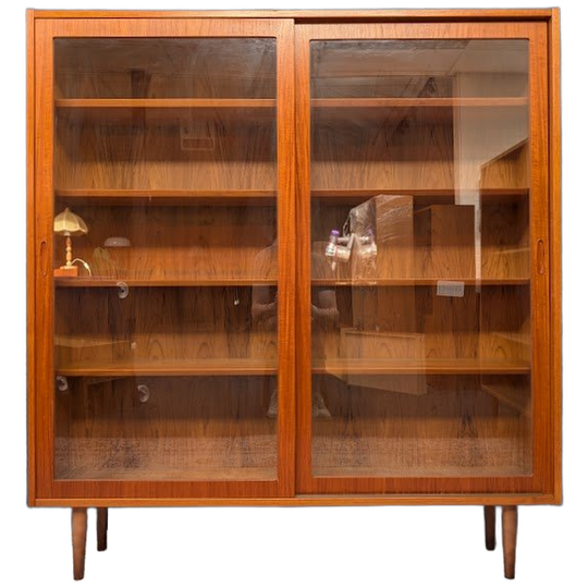 Vintage Vitrinekast, Carlo Jensen Voor Hundevad, Jaren 60 1