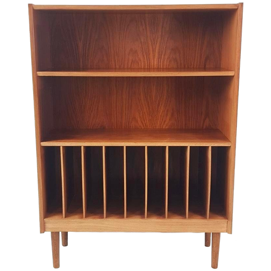 Vintage Deense Lp Kast | Wandmeubel Palissander Fineer 1