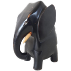 Antieke Houten Olifant Hangpot Hangbakje thumbnail 1