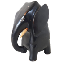 Antieke Houten Olifant Hangpot Hangbakje