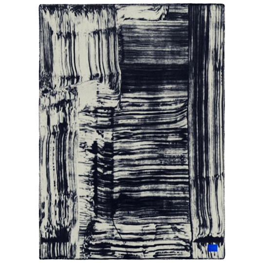 HEM | Glitch Throw Bleek Citroen / Marineblauw 1