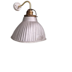 Wandlamp Met Zwanenhals Van Gemercuriseerd Glas, 1930 thumbnail 1