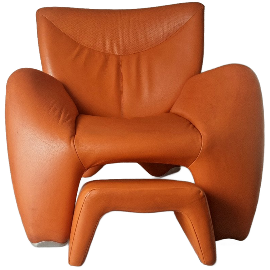 Leolux Echnaton Design Fauteuil Met Hocker 1