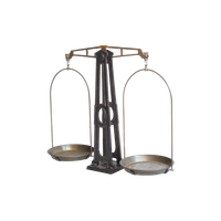 Eiffel Style Castiron And Brass Pharmancy Balance, 1900S