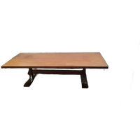Vintage Fristho Salontafel Eiken Teak Chrome