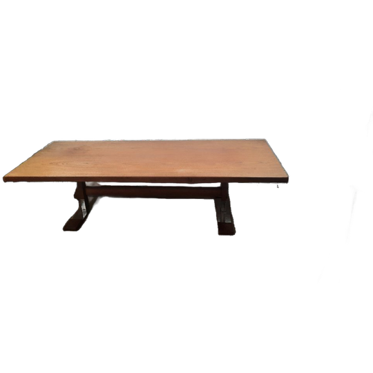 Vintage Fristho Salontafel Eiken Teak Chrome 1