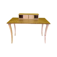 Design Bureautje Gefineerd Met Zebrahout, Circa Jaren 80/90