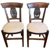 2 X Directoire Stoelen Frans Antiek