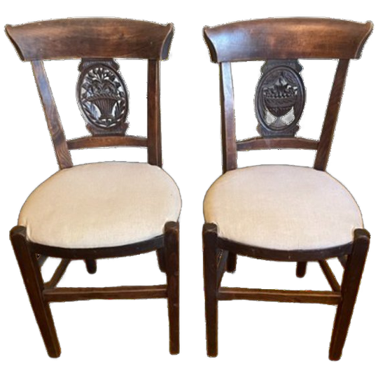 2 X Directoire Stoelen Frans Antiek 1