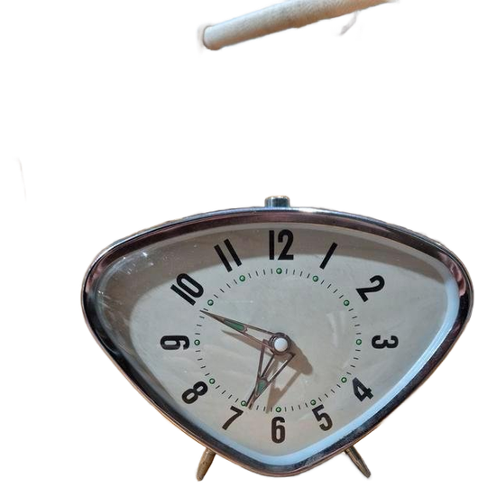 Mide Century Atomic Age Tafelklokje Met Wekker 1