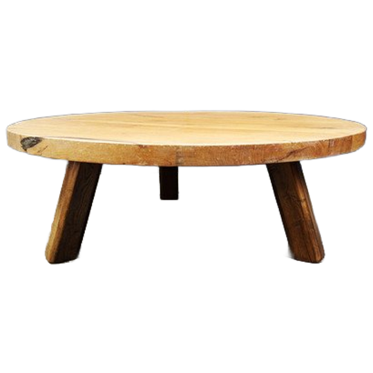 Brutalist Tripod Coffee Table, 1960s 1