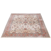 Groot En Luxe Wollen Vloerkleed Met Voornamelijk Beige/bruine/gele En Rode Tinten 403x298cm