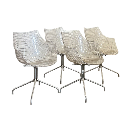 Christophe Pillet Driade Meridiana Stoelen Set Van 4 1