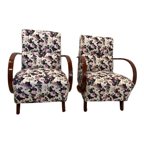 Set Of Vintage Design Lounge Chairs By Jindrich Halabala (H227) - M83