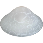 Vintage Ufo Plafond Lamp Glas Jaren 70 thumbnail 1