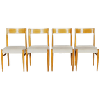 Set Vintage Eetkamerstoelen – Scandinavië – Jaren 60 thumbnail 1