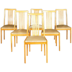 Set Van 6 Eetkamerstoelen – Lübke – Jaren 70 thumbnail 1