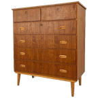 Scandinavisch Vintage Teak Fineren Ladekast Bjorli thumbnail 1