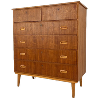 Scandinavisch Vintage Teak Fineren Ladekast Bjorli