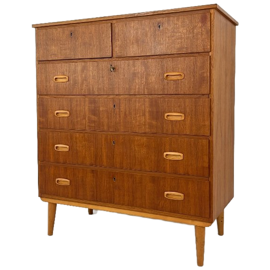 Scandinavisch Vintage Teak Fineren Ladekast Bjorli 1