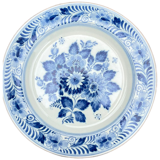 Delfsblauw Wandbord Ram 21 Cm Puntgaaf 1