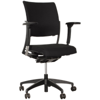 Bureaustoel Sitag World, Zwart, (Opnieuw Gestoffeerd) 4D Armleggers